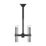 TOOQ LPCE1155TSLI-B Support Mural pour TV et Moniteur 32-55 Pouces Compatible VESA 400x400 Inclinable et Rotatif Noir