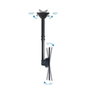 TOOQ LPCE1155TSLI-B Support Mural pour TV et Moniteur 32-55 Pouces Compatible VESA 400x400 Inclinable et Rotatif Noir