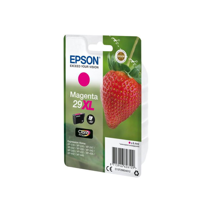 Epson Cartouche d'encre Claria Magenta XL T2993 C13T29934012 Originale de haute capacité (HC) de 47 ml