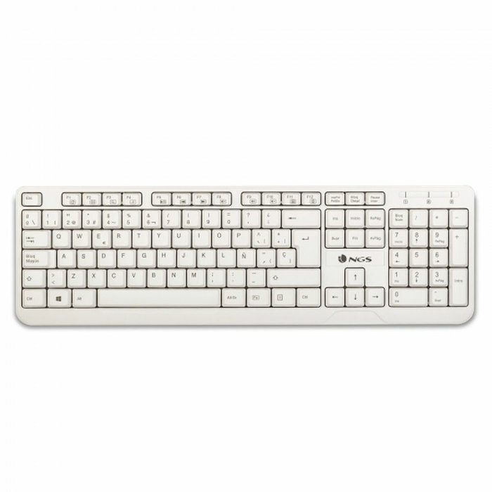 Clavier NGS Spike Blanc Espagnol Qwerty Clavier NGS Spike Blanc Espagnol Qwerty