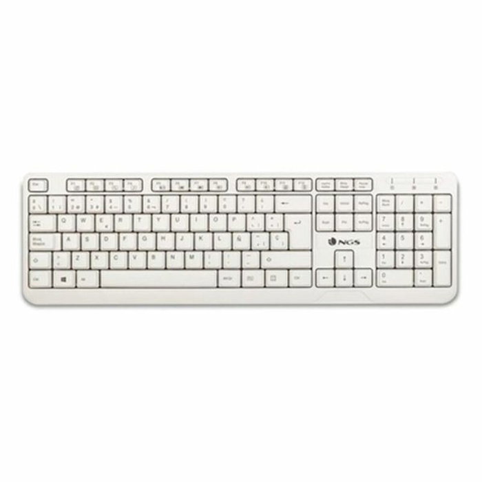 Clavier NGS Spike Blanc Noir Espagnol Qwerty