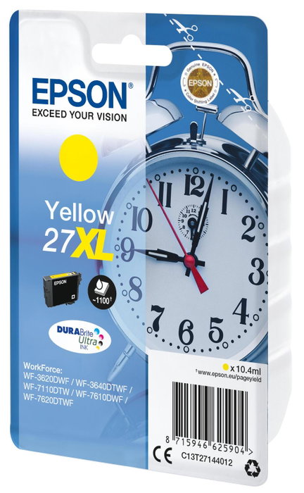 Epson Cartouche d'encre DURABrite Ultra 27 XL Jaune C13T27144012 Epson Cartouche d'encre DURABrite Ultra 27 XL Jaune C13T27144012