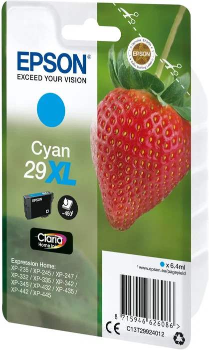 Epson Cartouche d'encre 29XL Claria Home Ink Cyan XL C13T29924012