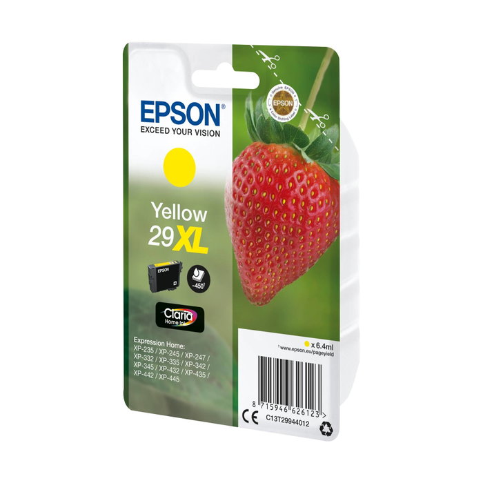 Epson Cartouche d'encre 29XL Jaune Claria Home Epson Cartouche d'encre 29XL Jaune Claria Home
