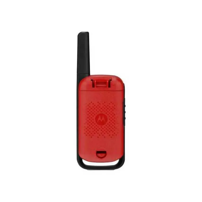 Motorola Talkies-walkies T42 Rouge, Portée 4 km, 16 Canaux, Écran LCD, Fréquence PMR446 (Sans Licence), Idéal pour Famille et Activités Extérieures