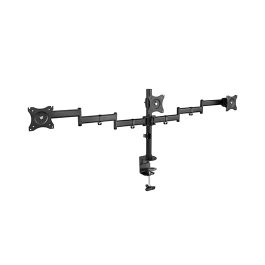 TooQ DB1327TN-B Support mural pour écran plat 13-27 pouces, double bras articulé, VESA 75/100 mm, inclinaison -45/45°, capacité 8 kg/bras