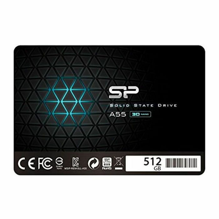 Disque dur Silicon Power SP512GBSS3A55S25 512 GB SSD Disque dur Silicon Power SP512GBSS3A55S25 512 GB SSD