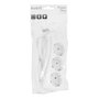Ewent EW3958 Multiprise 3 Prises Schuko avec Protection Enfant, Blanc, 1.5m