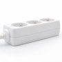 Ewent EW3958 Multiprise 3 Prises Schuko avec Protection Enfant, Blanc, 1.5m