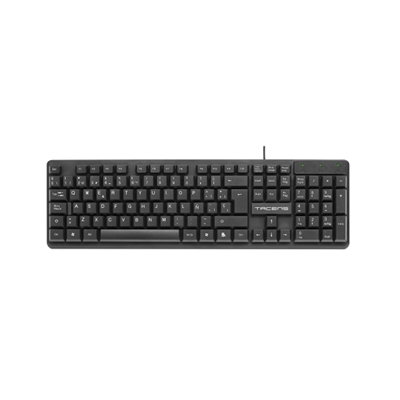 Tacens AK0ES Clavier USB filaire noir - Membrane haut rendement, conception écologique, compatible Windows/Mac/Linux Tacens AK0ES Clavier USB filaire noir - Membrane haut rendement, conception écologique, compatible Windows/Mac/Linux