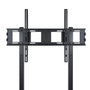Tooq Support TV sol avec roues pour écrans 37-100", charge max 150 kg, 2 étagères, noir