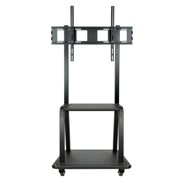 Tooq Support TV sol avec roues pour écrans 37-100", charge max 150 kg, 2 étagères, noir Tooq Support TV sol avec roues pour écrans 37-100", charge max 150 kg, 2 étagères, noir