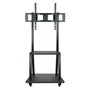 Tooq Support TV sol avec roues pour écrans 37-100", charge max 150 kg, 2 étagères, noir