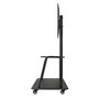 Tooq Support TV sol avec roues pour écrans 37-100", charge max 150 kg, 2 étagères, noir