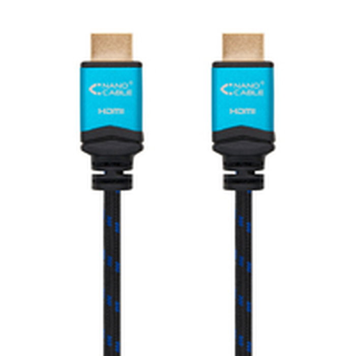 TooQ Câble HDMI 2.0 0,5 m Noir et Bleu, 4K @ 60Hz, 18 Gbps
