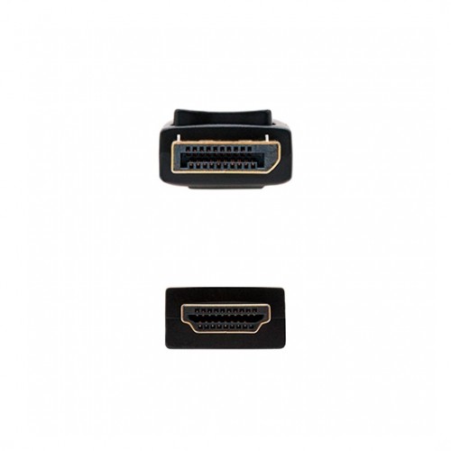 Nanocable 10.15.4303 Câble DisplayPort Mâle vers HDMI Mâle 3 m - 4K, Or 24K Nanocable 10.15.4303 Câble DisplayPort Mâle vers HDMI Mâle 3 m - 4K, Or 24K