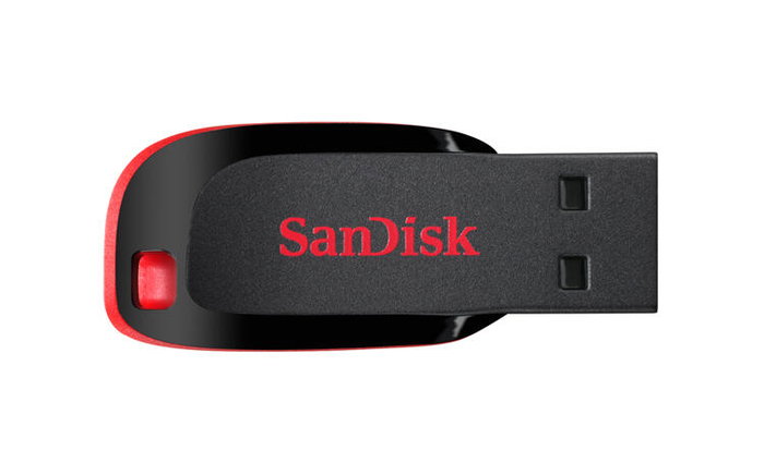Sandisk Cruzer Blade 128GB Noir, rouge