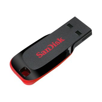 Sandisk Cruzer Blade 128 Go Noir, rouge