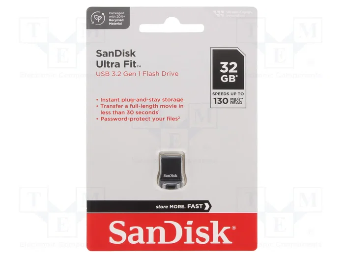 SanDisk Cruzer Ultra Fit 32GB USB 3.2 SanDisk Cruzer Ultra Fit 32GB USB 3.2