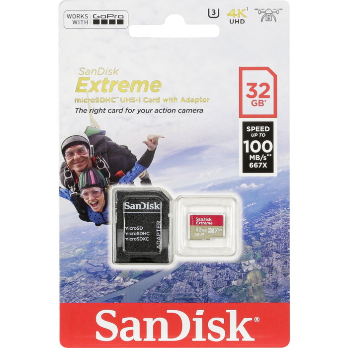 SanDisk Extreme microSDXC 32 GB avec adaptateur SD SanDisk Extreme microSDXC 32 GB avec adaptateur SD
