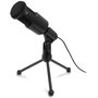 Ewent EW3552 Microphone Multimédia avec Réduction de Bruit, Connexion 3,5 mm, Idéal pour Visioconférence