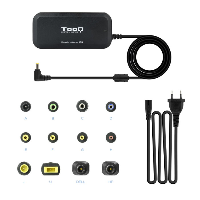 TooQ TQLC-90BS02M 90W Chargeur d'ordinateur portable universel