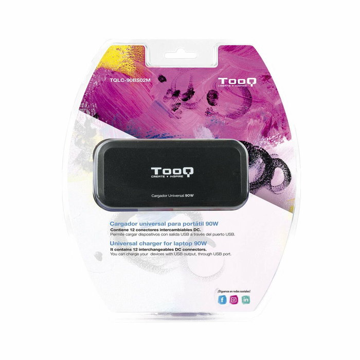Chargeur d'ordinateur portable TooQ TQLC-90BS02M 90 W