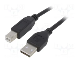 GEMBIRD Câble USB 2.0 Cablexpert USB A vers USB B, 1,8m, noir