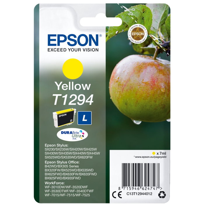 Epson T1294 Cartouche d'encre Jaune (7 ml)