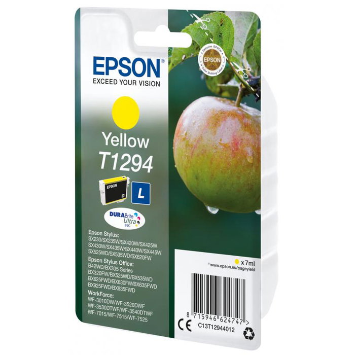 Epson Cartouche d'encre jaune T1294 (C13T12944012) - Encre pour imprimante Epson
