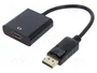 GEMBIRD Adaptateur DisplayPort vers HDMI Cablexpert, 0,1m
