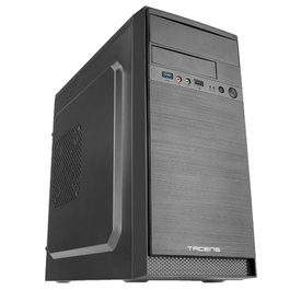 Tacens AC4500 Boîtier Mini Tour MicroATX Aluminium Noir Alimentation ATX 500W Incluse Noir