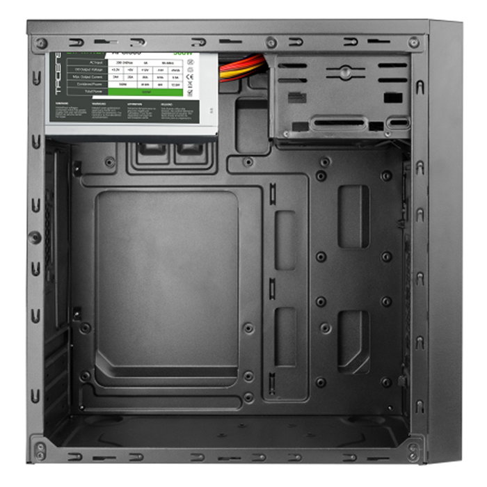 Tacens AC4500 Boîtier Mini Tour MicroATX Aluminium Noir Alimentation ATX 500W Incluse Noir Tacens AC4500 Boîtier Mini Tour MicroATX Aluminium Noir Alimentation ATX 500W Incluse Noir