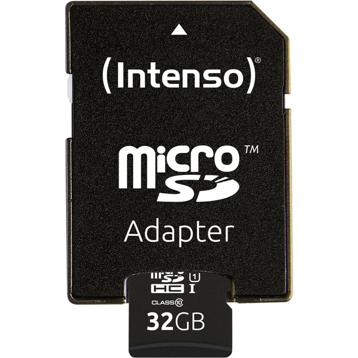 Intenso Carte mémoire Micro SD Premium 32 Go avec adaptateur Intenso Carte mémoire Micro SD Premium 32 Go avec adaptateur