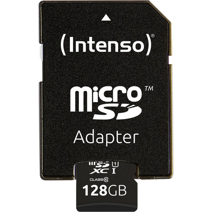 Intenso Carte mémoire Micro SDXC UHS-I Premium 128 Go avec adaptateur Intenso Carte mémoire Micro SDXC UHS-I Premium 128 Go avec adaptateur