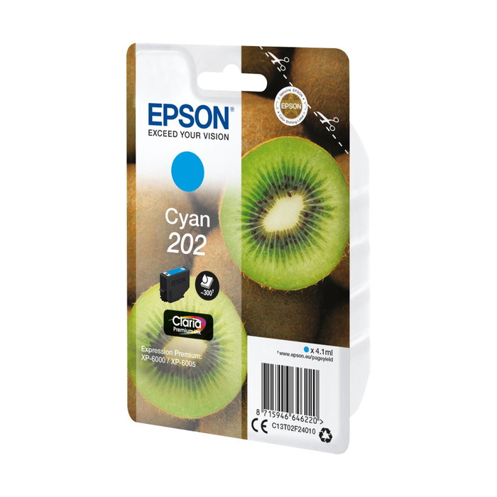 Epson Cartouche d'encre Claria Premium 202 Cyan C13T02F24010