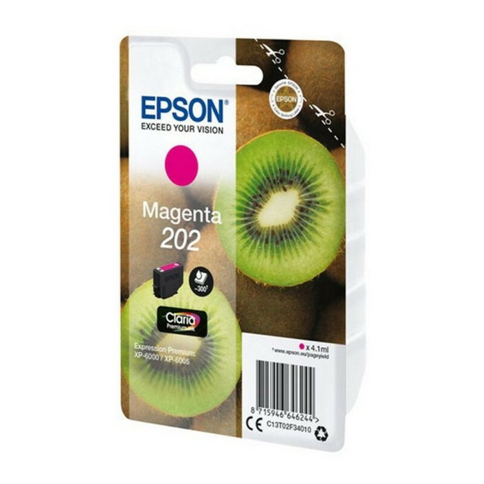 Epson C13T02F34010 Cartouche d'encre Singlepack Magenta 202 Claria Premium Ink pour XP-6000/XP-6005