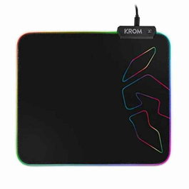 Tapis Gaming avec Eclairage LED Krom Knout RGB Noir