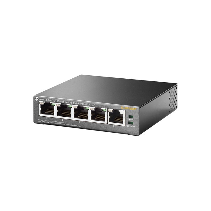 TP-Link TL-SF1005P Switch 5 Ports PoE 10/100 Mbps TP-Link TL-SF1005P Switch 5 Ports PoE 10/100 Mbps