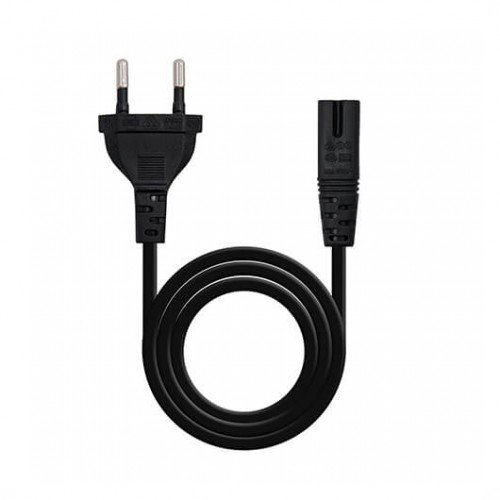 Nanocable 10.22.0402 Câble d'alimentation type Philip forme 8 noir 1.5 m