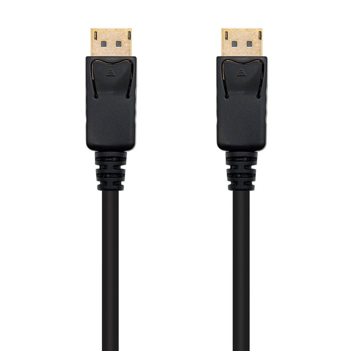 Nanocable 10.15.2303 Câble DisplayPort Mâle/Mâle 3 m Or 24K - Résolution 4K, Noir Nanocable 10.15.2303 Câble DisplayPort Mâle/Mâle 3 m Or 24K - Résolution 4K, Noir