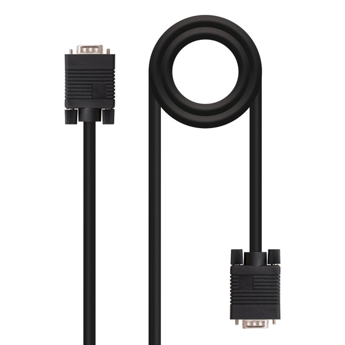 Nanocable Câble SVGA HDB15 Mâle-Mâle 1.8 M Noir Nanocable Câble SVGA HDB15 Mâle-Mâle 1.8 M Noir