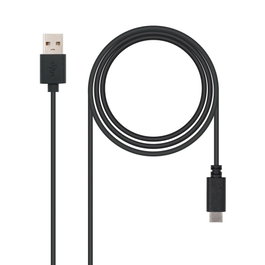 Nanocable Câble USB 2.0 USB-C vers USB-A 3A 1m Noir