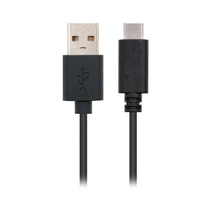 Nanocable Câble USB 2.0 USB-C vers USB-A 3A 1m Noir