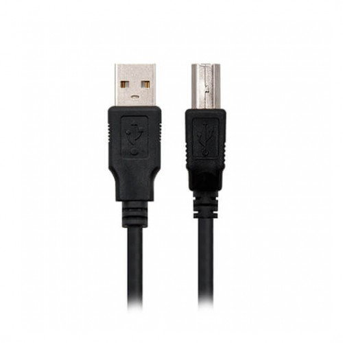 Nanocable 10.01.0102-BK Câble USB 2.0 A Mâle vers B Mâle pour Imprimante - Noir - 1 m