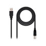 Nanocable 10.01.0102-BK Câble USB 2.0 A Mâle vers B Mâle pour Imprimante - Noir - 1 m