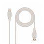 Nanocable Câble USB 2.0 A Mâle vers A Mâle Beige 2 mètres