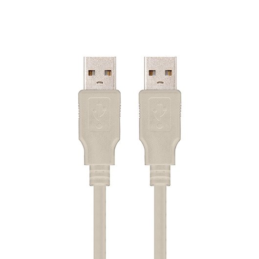 Nanocable Câble USB 2.0 A Mâle vers A Mâle Beige 2 mètres Nanocable Câble USB 2.0 A Mâle vers A Mâle Beige 2 mètres
