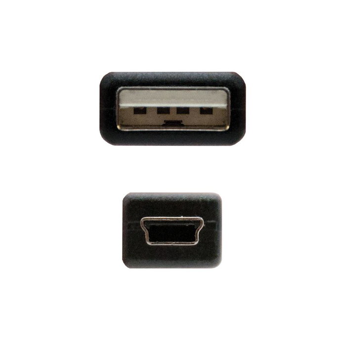 Nanocable Câble USB 2.0 A Mâle vers Mini USB 5 Broches Mâle pour Appareils Mobiles