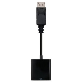 Nanocable Adaptateur DisplayPort vers SVGA Mâle - Femelle 15 cm Noir